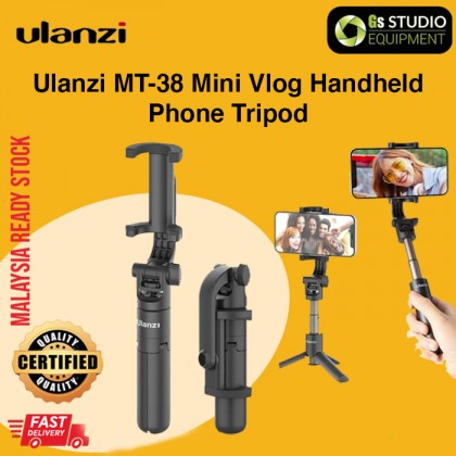 Ulanzi MT-38 Mini Handheld Tripod Mini Vlog Phone Tripod 200° Angle Adjustment For Smartphone